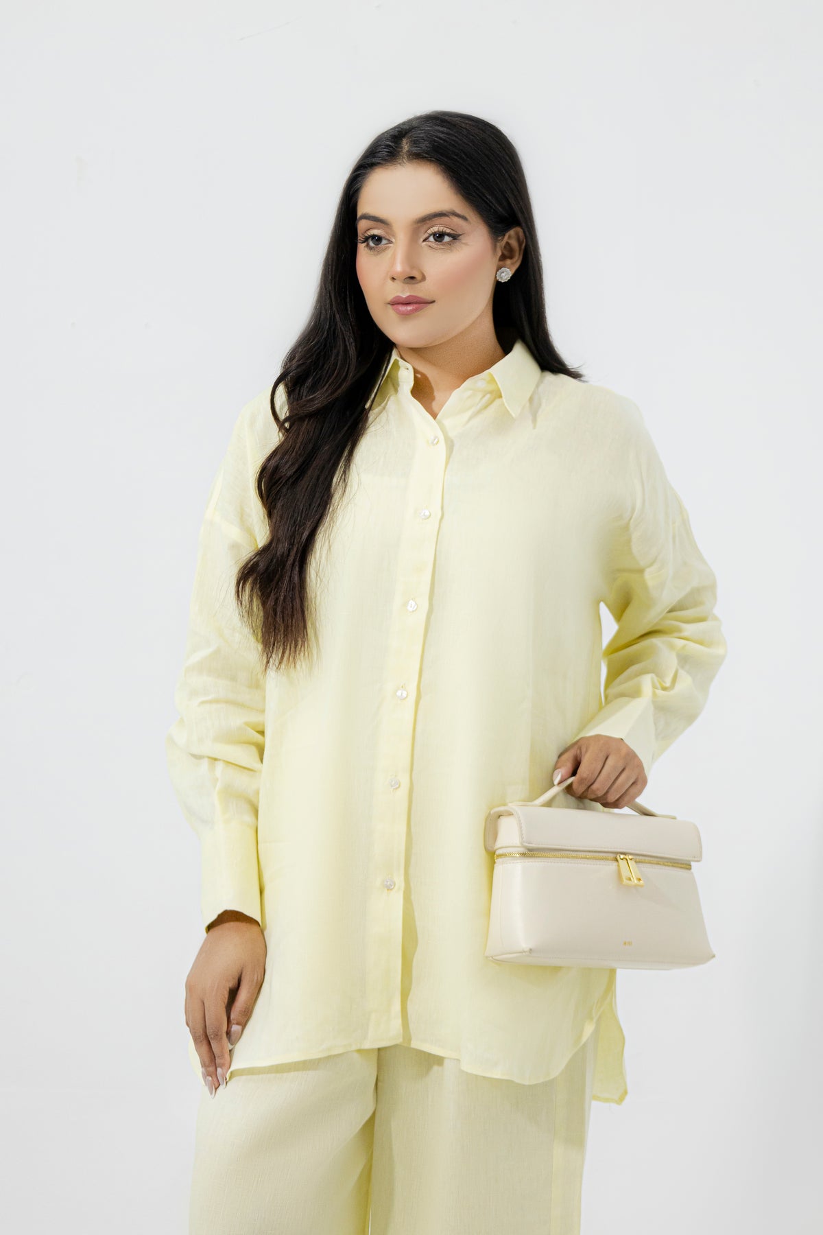 Lemon Drop Oversized Pure Premium Italian Linen Co-ord Set