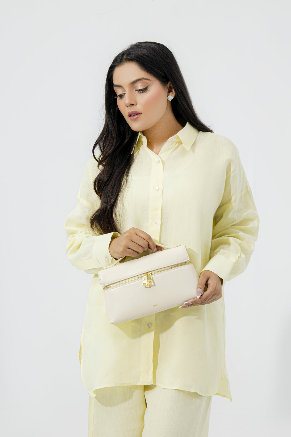 Lemon Drop Oversized Pure Premium Italian Linen Co-ord Set